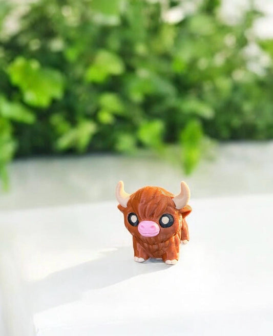Highland Cow miniature / 3D Printed Cow
