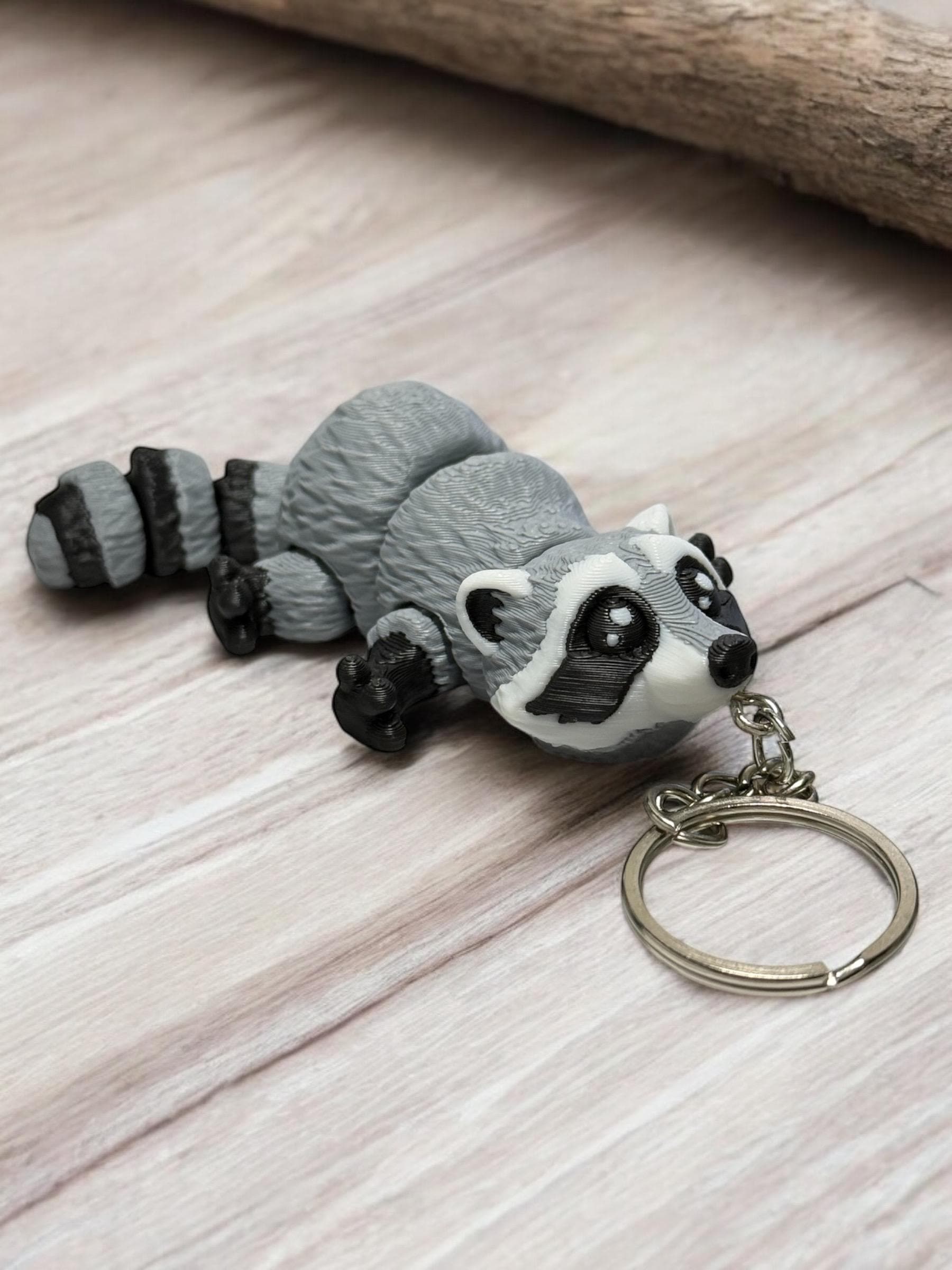 Pvc Raccoon Keychain Mini Raccoon Keychain / 3D Printed Keychain – RJM Customs