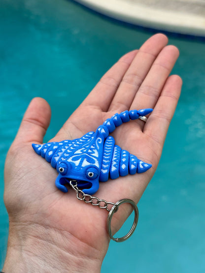 Mini Manta Ray Keychain