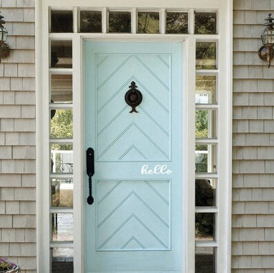 Hello Door Decals / Vinyl Decal / Door Decal