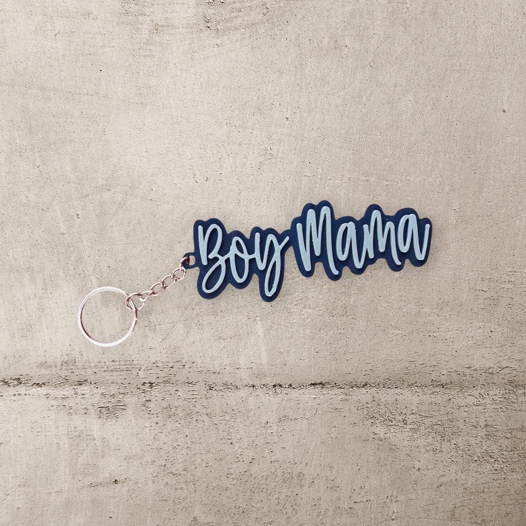 Boy Mama Keychain - RJM Customs