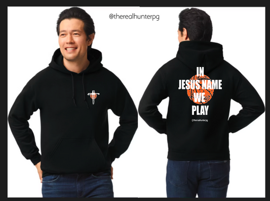 TheRealHunterPG In Jesus Name We Play Hoodie