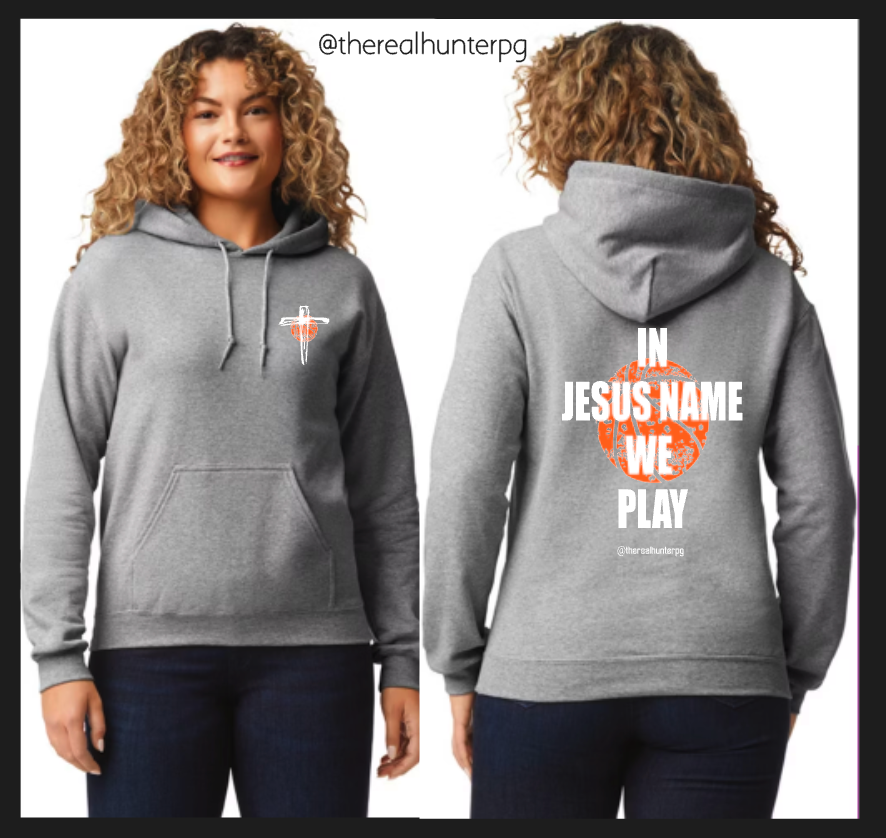 TheRealHunterPG In Jesus Name We Play Hoodie