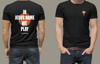 TheRealHunterPG In Jesus Name We Play Performance Shirt