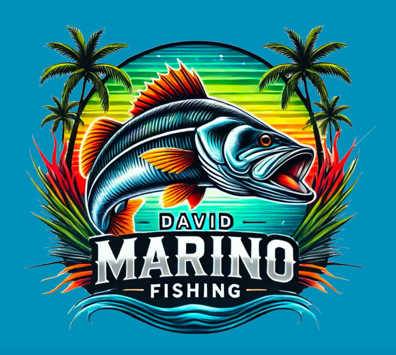 David Marino Fishing Performance Tshirt