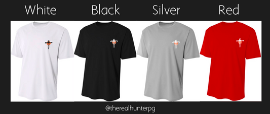 TheRealHunterPG In Jesus Name We Play Performance Shirt