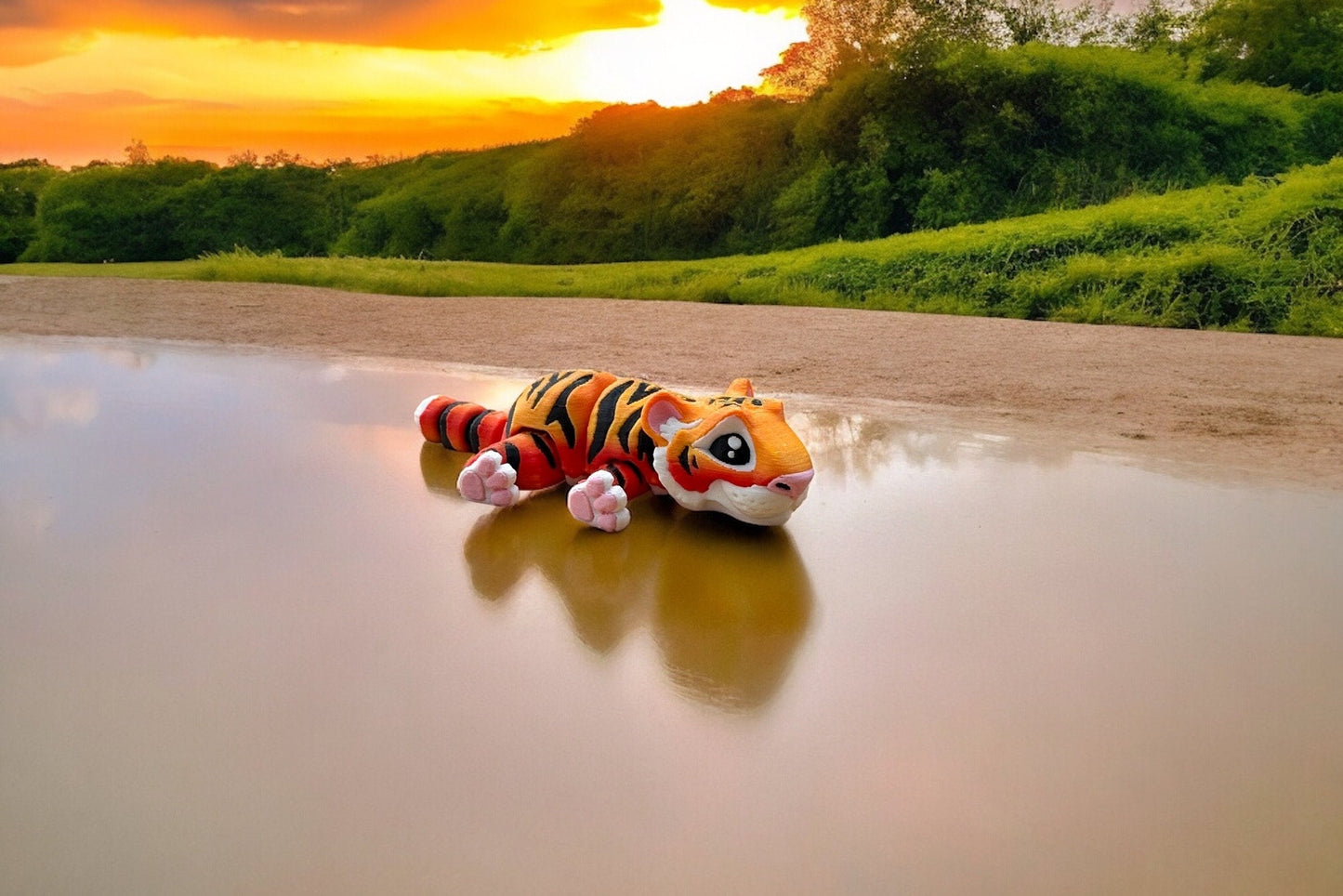 Mini Tiger Trio / 3D Printed Tiger - RJM Customs