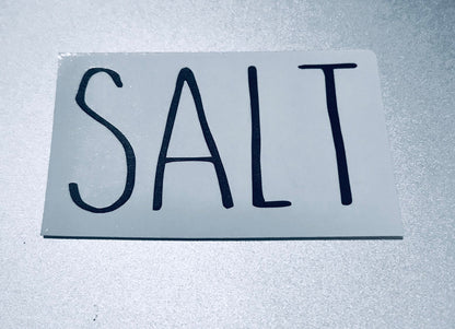 Rae Dunn Inspired Salt and Pepper Decals