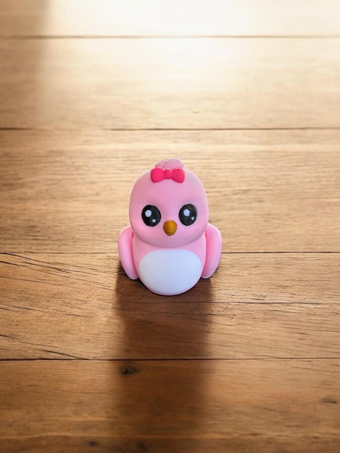 Pink Love Bird Miniature / 3d printed Bird - RJM Customs