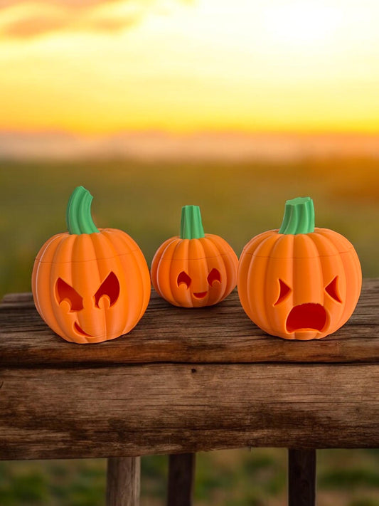 3D Printed Halloween Pumpkin (Set of Three)