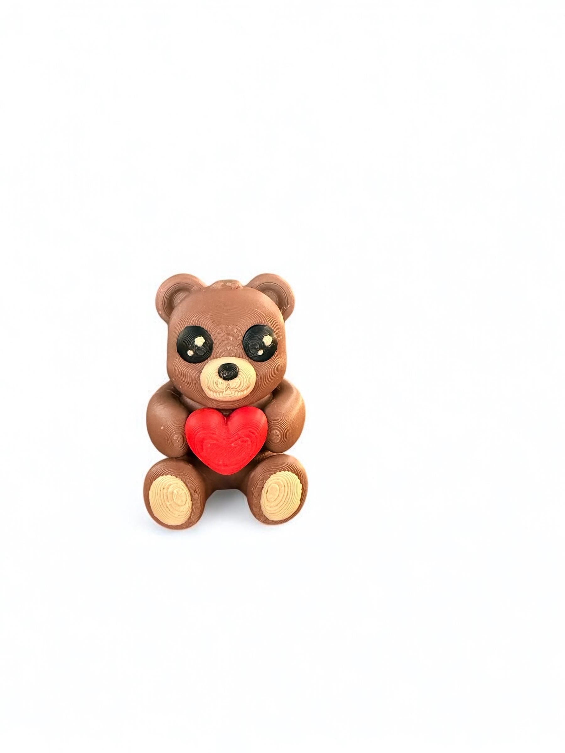Mini Bear With Heart / 3D Printed Bear - RJM Customs