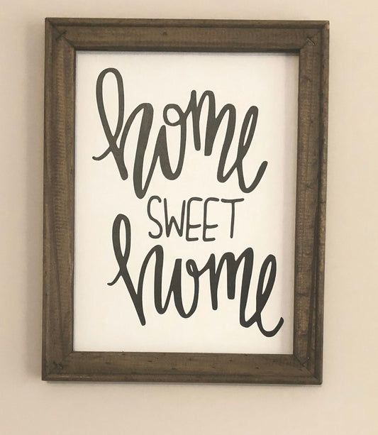 Home Sweet Home Canvas sign