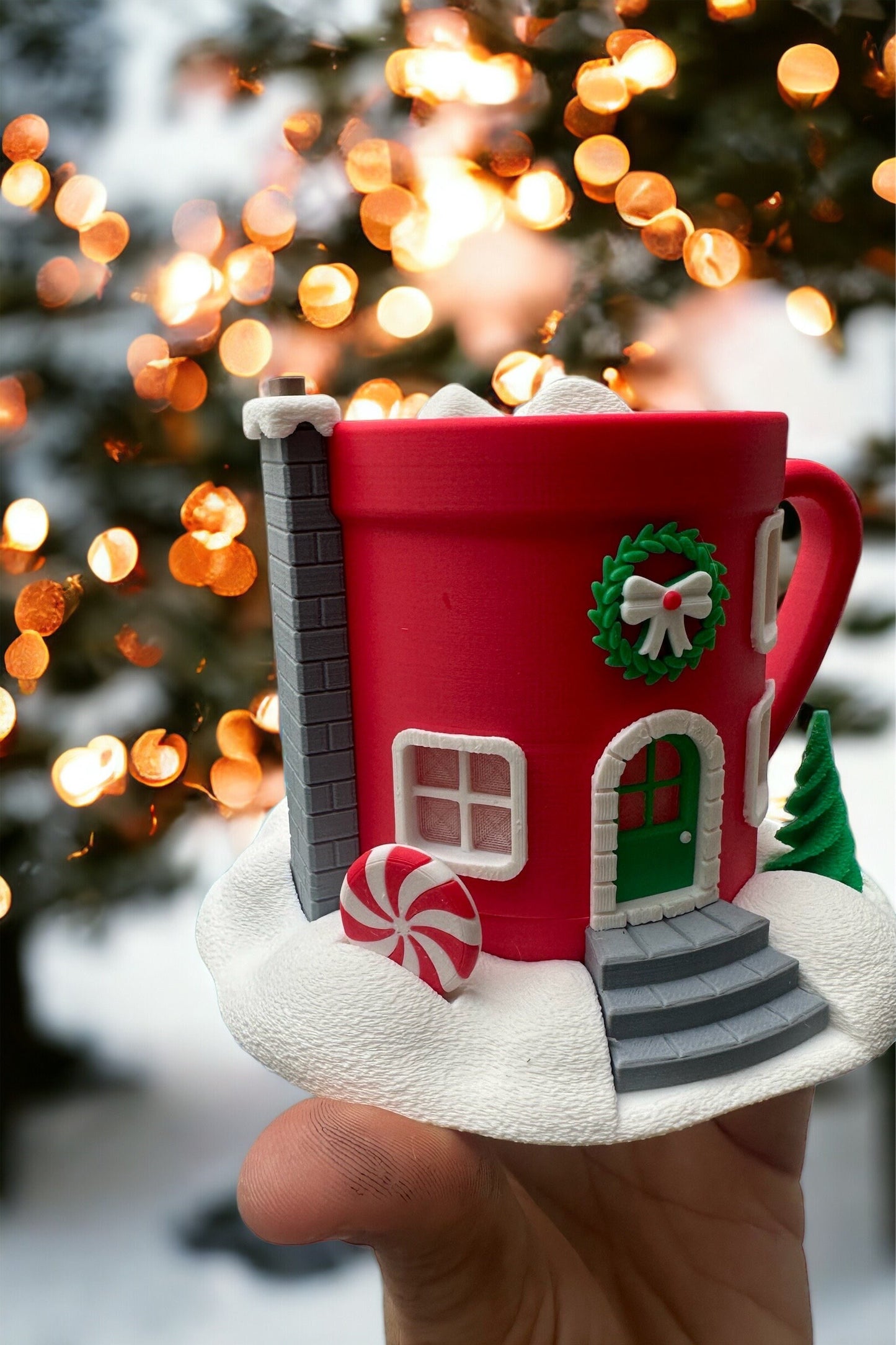 Hot Cocoa Christmas Village House