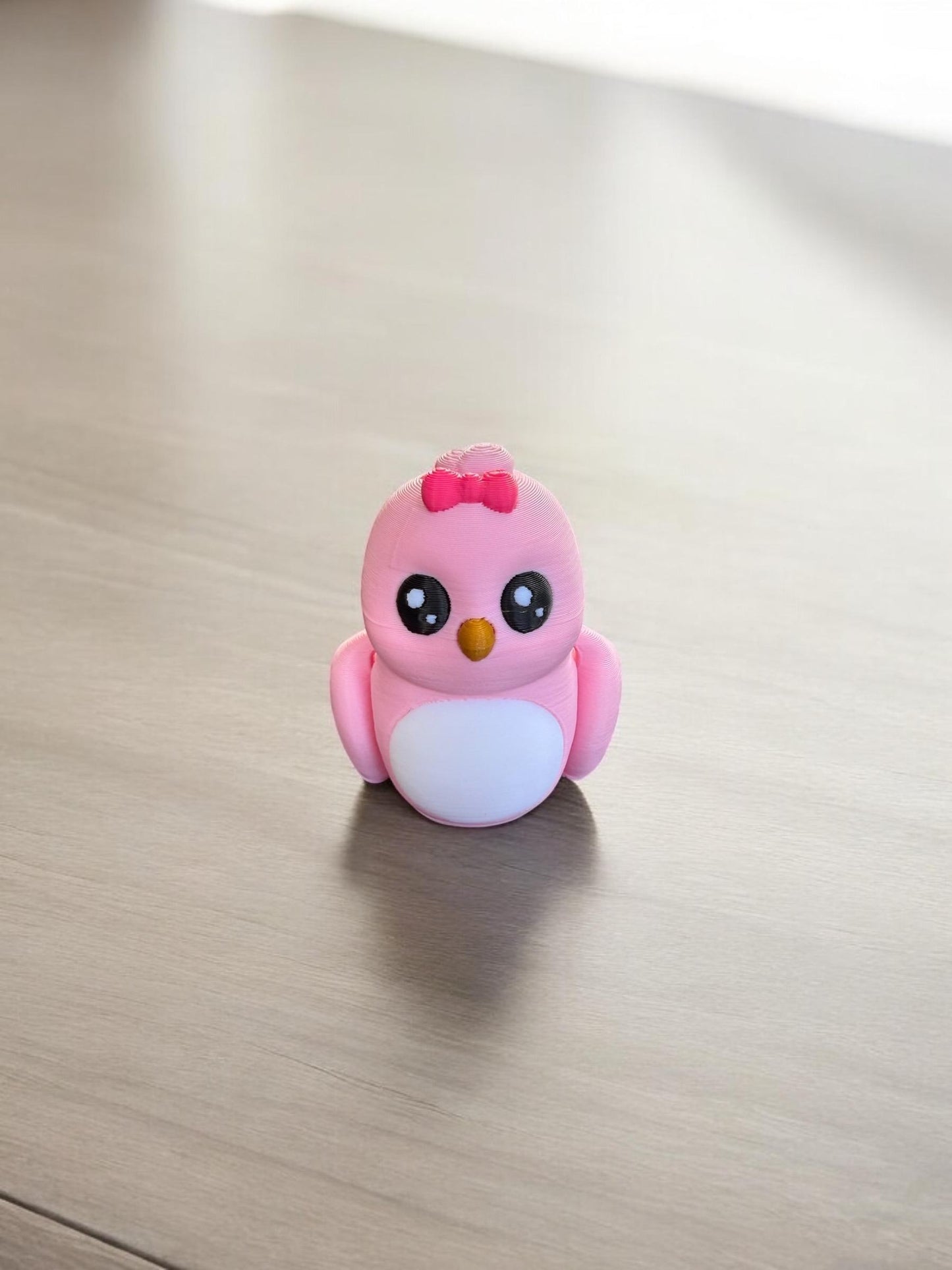 Pink Love Bird Miniature / 3d printed Bird - RJM Customs