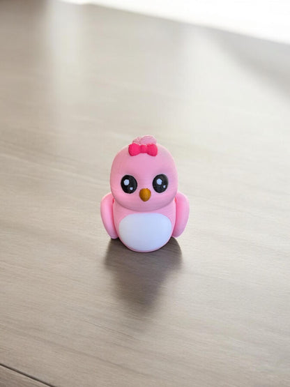 Pink Love Bird Miniature / 3d printed Bird - RJM Customs