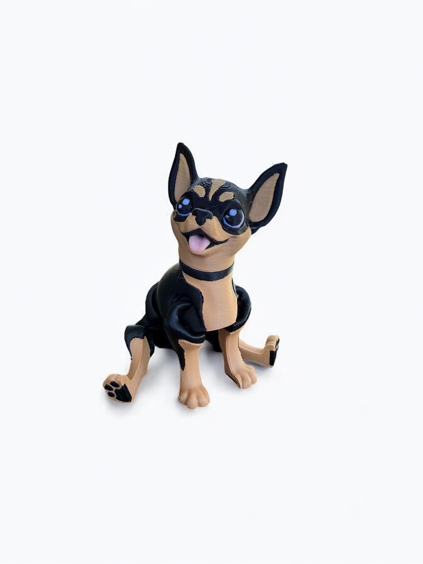 3D Printed Articulating Chihuahua / 3D Printed Dog - RJM Customs