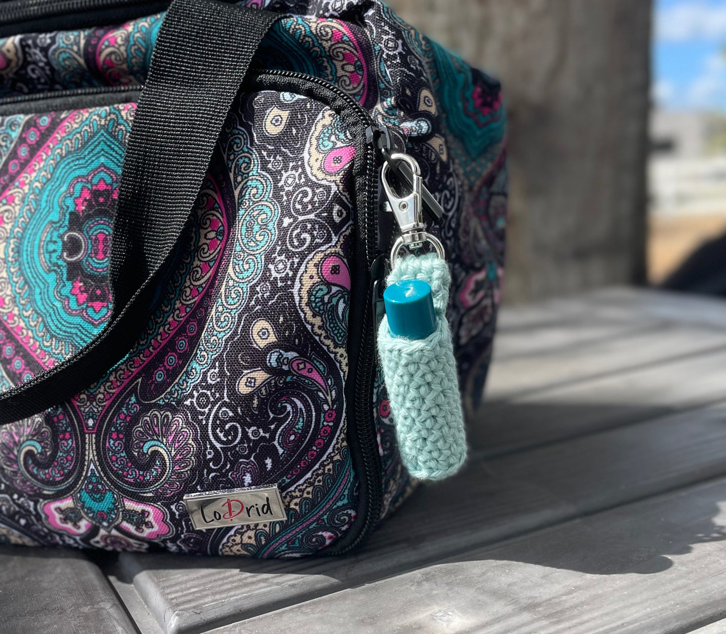 Crochet Lip Balm Holder Keychain / Chapstick holder