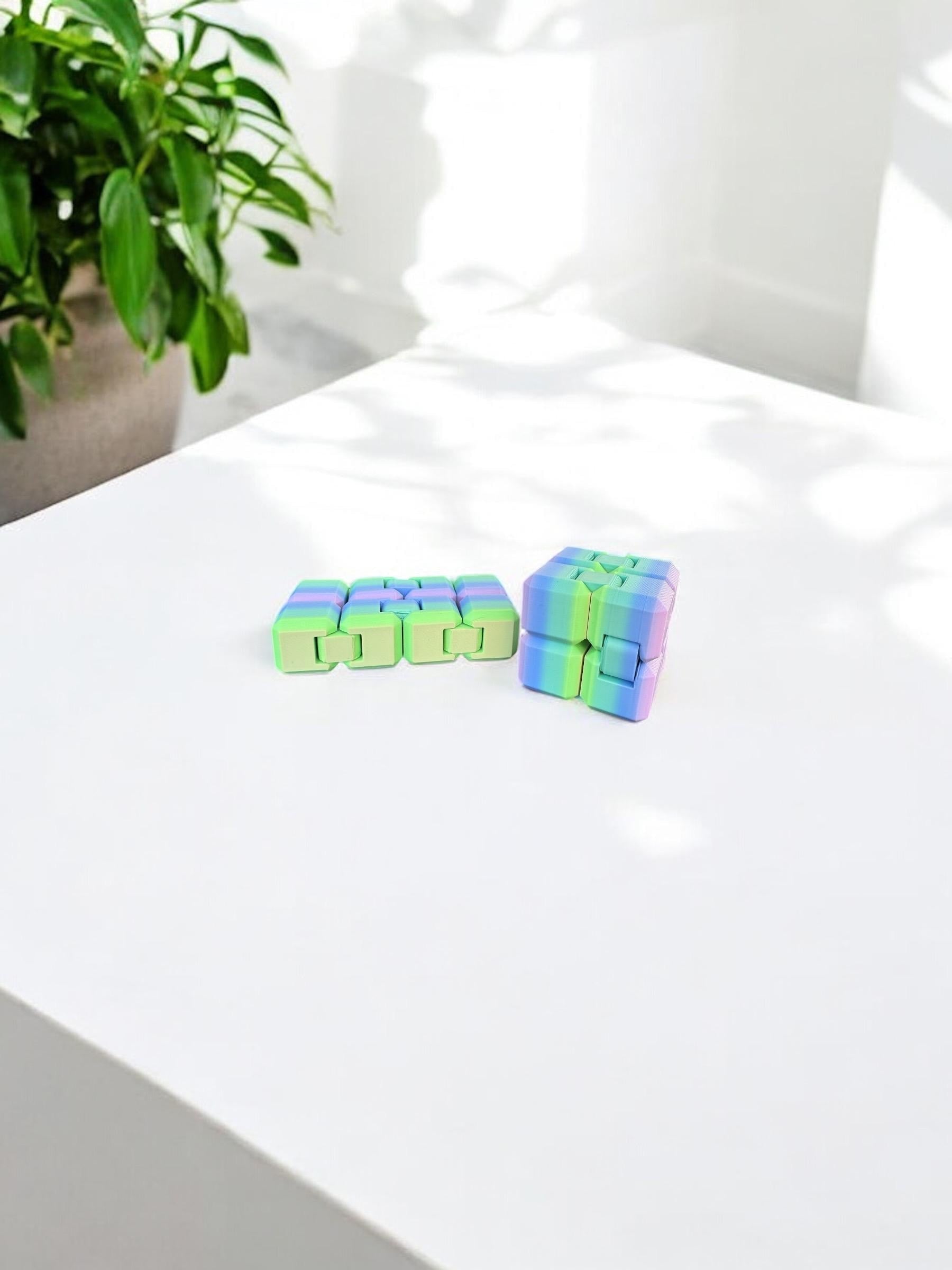 Fidget Infinity Cube / 3D Printed Fidget - RJM Customs