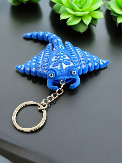 Mini Manta Ray Keychain