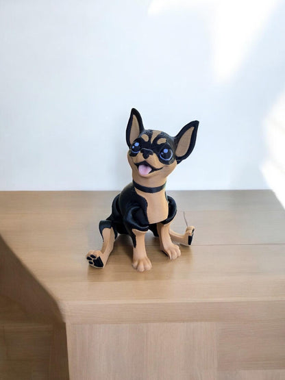 3D Printed Articulating Chihuahua / 3D Printed Dog - RJM Customs