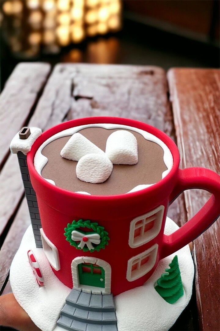 Hot Cocoa Christmas Village House