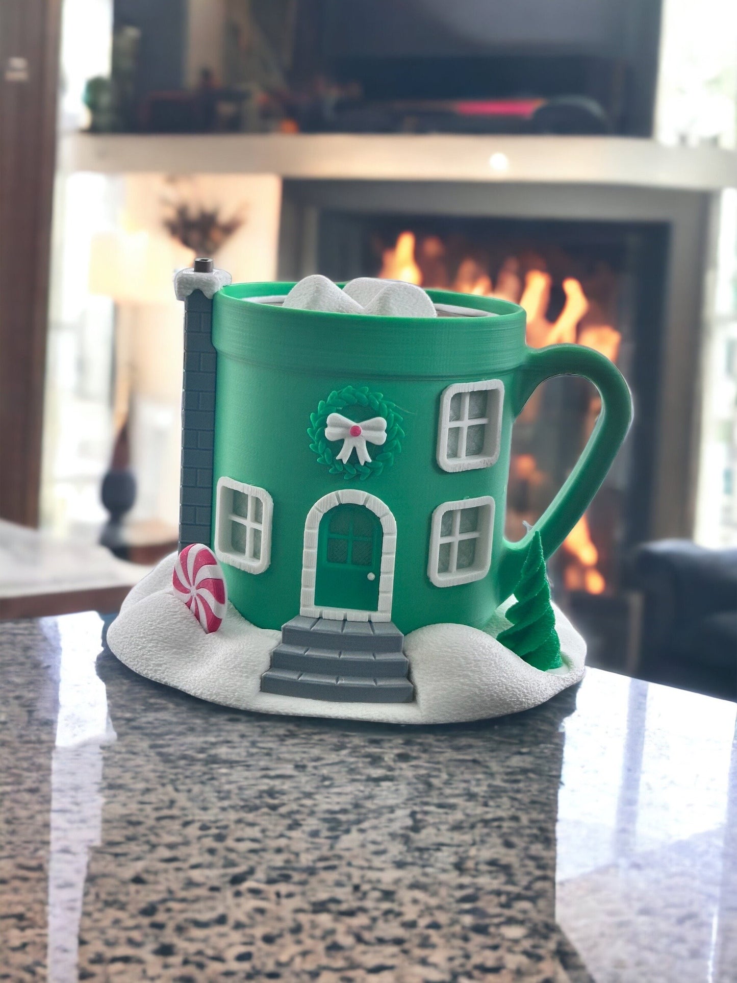 Hot Cocoa Christmas Village House