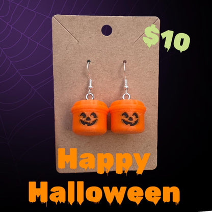 Mcbucket Inspired Earrings / 3d Printed Dangle Earrings