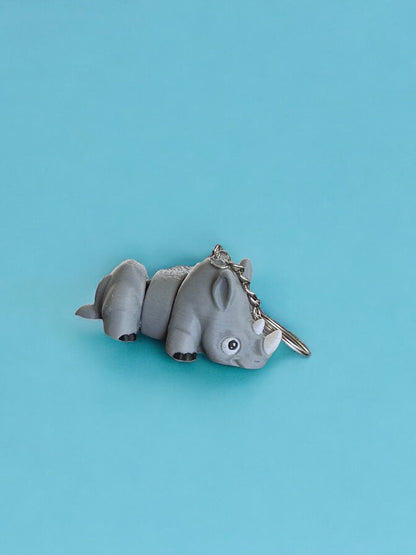 Mini Rhino Keychain