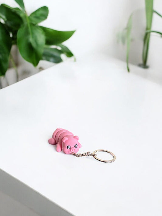 Mini Pig Keychain / 3d printed pig