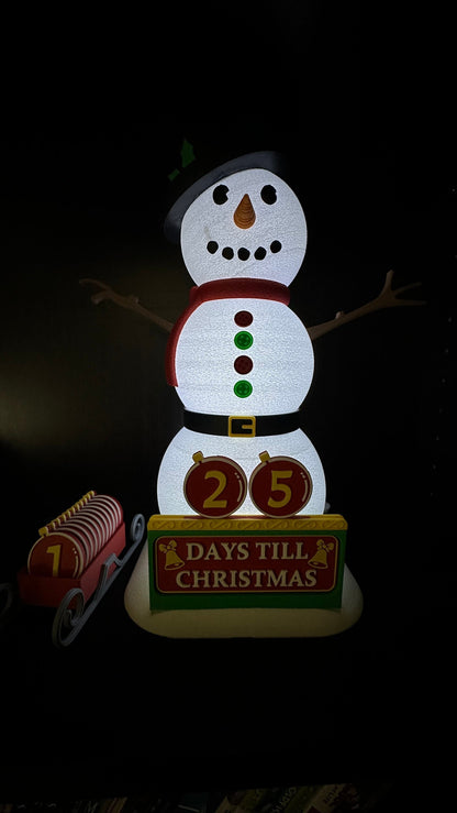 Snowman Advent Calendar / 3D Printed Advent Calendar
